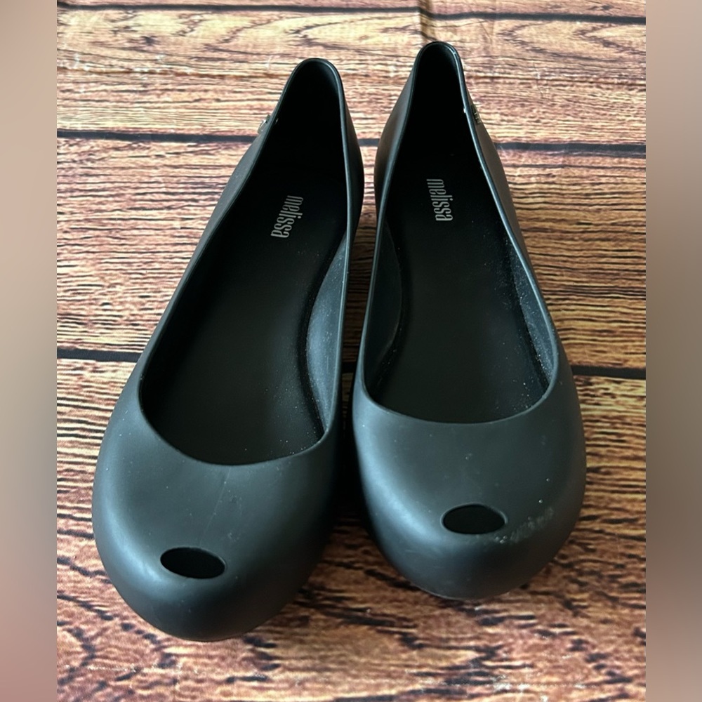 Melissa Ultragirl Basic II ballet flats Black Rubber Size 8‎ - Picture 8 of 8